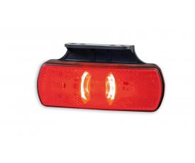 LD 2221 Габаритный фонарь SLIM XS HOR 85 4 LED красный   2функции: позиционный зад/светоотражатель 52221